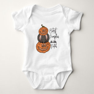 Cutest Pumpkin In The Patch White Baby Bodysuit