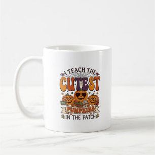 Cutest Pumpkins Halloween Teacher Glasses Books_1 Coffee Mug