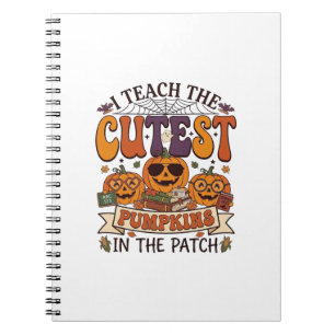 Cutest Pumpkins Halloween Teacher Glasses Books_1 Notebook