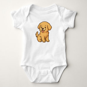  Cutest Pup for the Cutest Baby – Cartoon Dog Baby Bodysuit