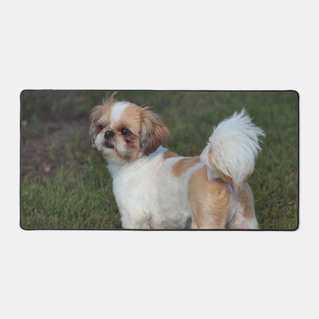 Cutest shih tzu desk mat (Front)