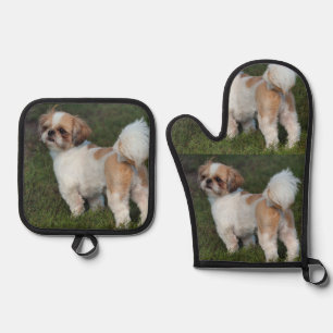 Cutest Shih Tzu Oven Mitt & Pot Holder Set