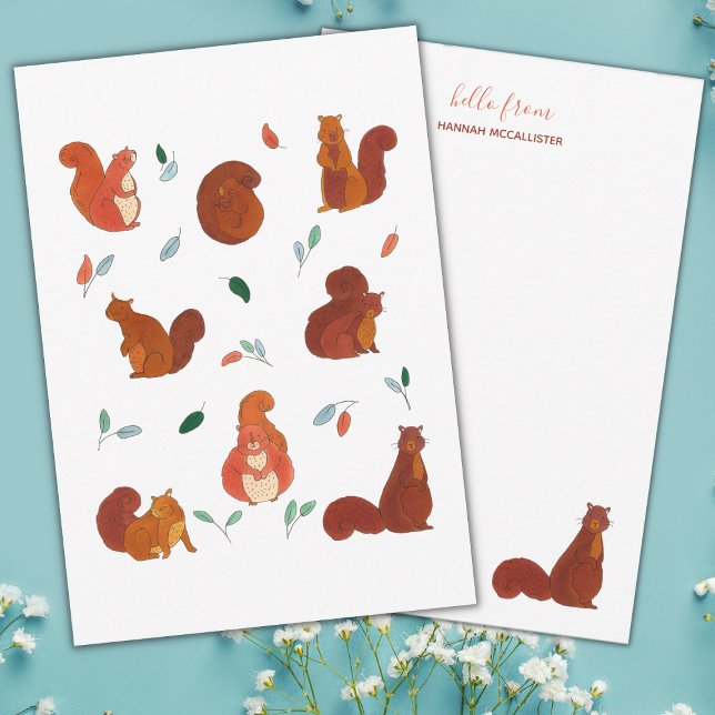 Cutest Squirrels Stationery Card (Creator Uploaded)