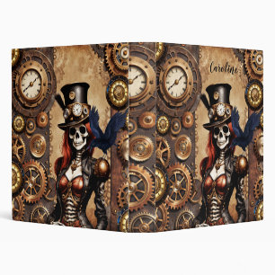 Cutest Steampunk Skeleton Binder