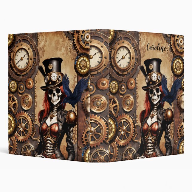 Cutest Steampunk Skeleton  Binder (Background)