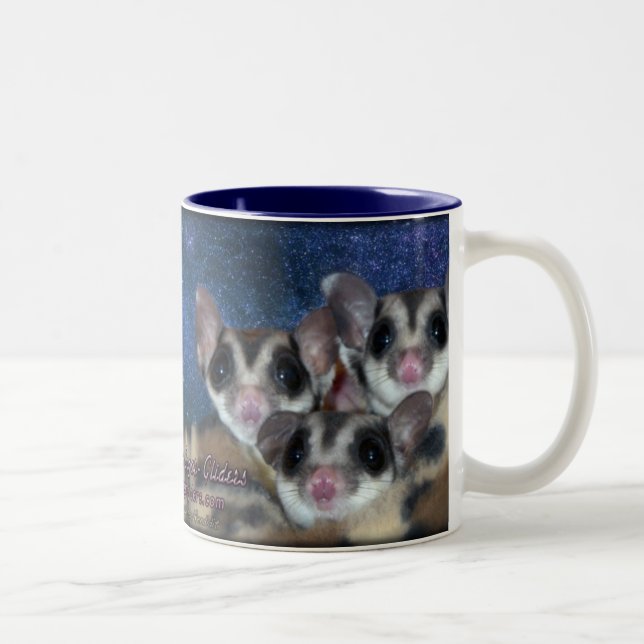Cutest Sugar Gliders Two-Tone Coffee Mug (Right)