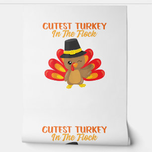 Cutest Turkey In Flock Happy Thanksgiving Day Boy  Wallpaper