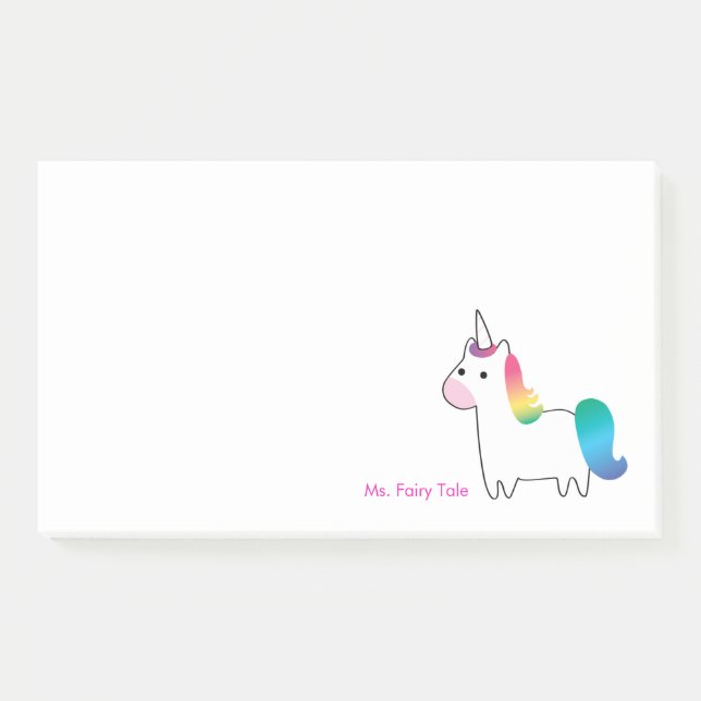 Cutest Unicorn Post-it Notes (Front)