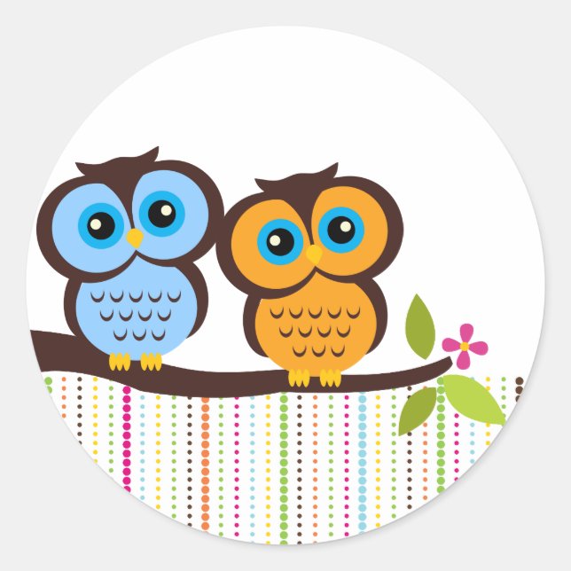 Cutesy Owl Stickers (Front)