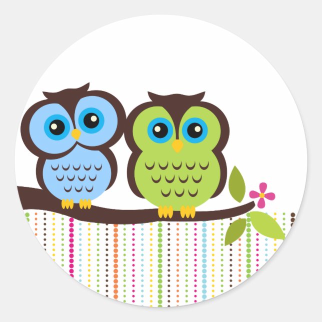 Cutesy Owl Stickers (Front)