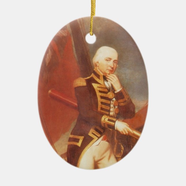 Cuthbert Collingwood Ceramic Ornament (Front)