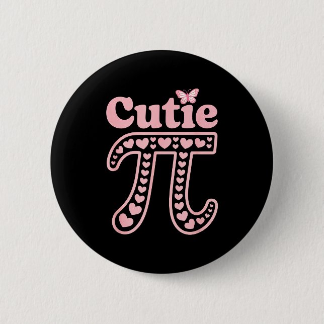 Cutie  2 inch round button (Front)