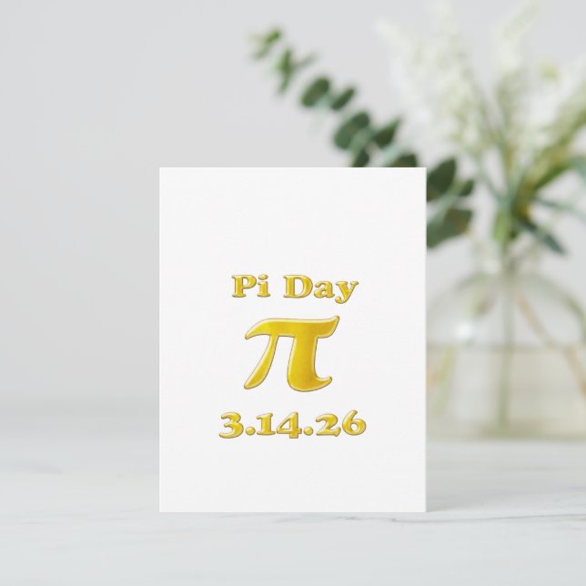 Cutie 3.14 Pi Day RSVP Card (Standing Front)