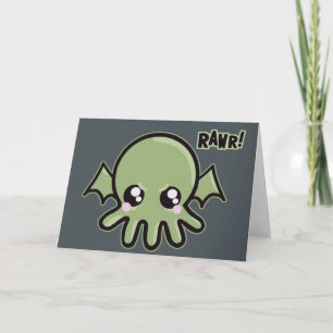 Cutie Baby Cthulhu Card