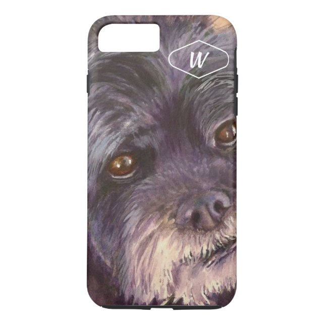 CUTIE BLACK COCK-A-POO MIX Case-Mate iPhone CASE (Back)