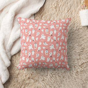 Cutie Boo Halloween Throw Pillow