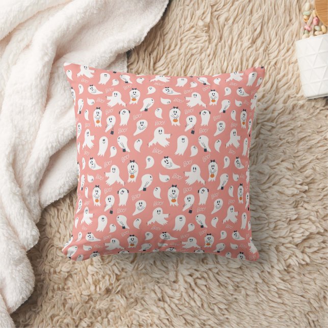 Cutie Boo Halloween Throw Pillow (Blanket)