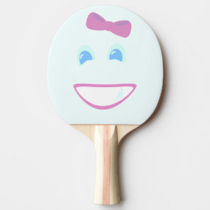 Cutie Bow Face Ping Pong Paddle
