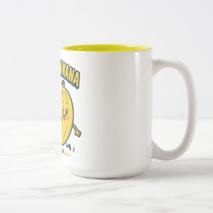 CUTIE CHICKEN BANANA! Two-Tone COFFEE MUG
