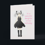 CUTIE DAUGHTER BIRTHDAY CARD<br><div class="desc">A sweet card inside and out for your daughter's birthday.</div>