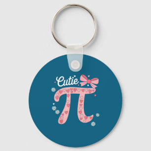 Cutie day coquette women kids girls math teacher keychain