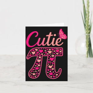 Cutie day funny symbol 314 math teacher day lover  card