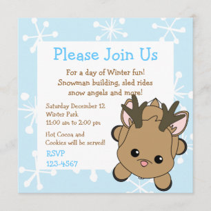 Cutie Deer Invitation