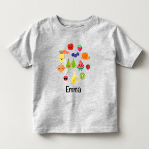 Cutie Fruit Adorable Fruit Kids Personalized Toddler T-shirt