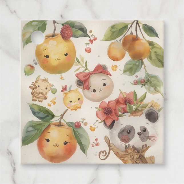 Cutie Fruitie Favor Tags (Front)