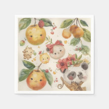 Cutie Fruitie Paper Napkin
