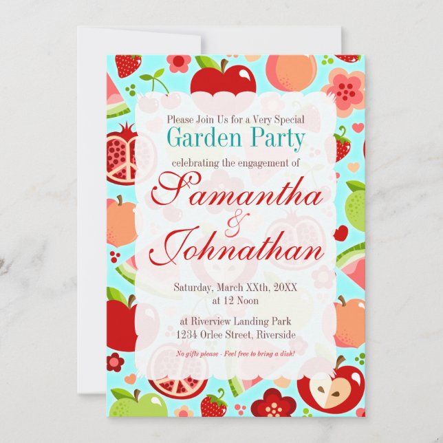 Cutie Fruities Invitation (Front)