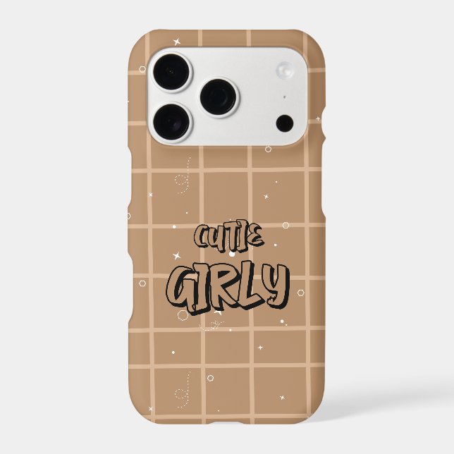 Cutie Girly Brown Gingham (Back)