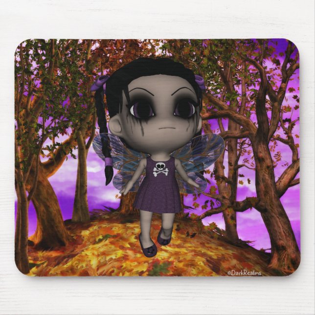 Cutie Goth Fairy Fly 2 Mouse Pad (Front)