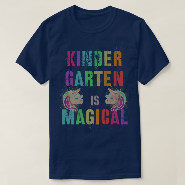 Cutie KINDERGARTEN IS MAGICAL Kinder I'm Unicorn T T-Shirt (Design Front)