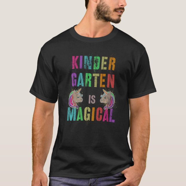 Cutie Kindergarten Is Magical Kinder I'm Unicorn T T-Shirt (Front)