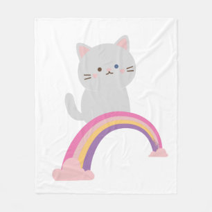 Cutie Kitten Cat Fleece Blanket