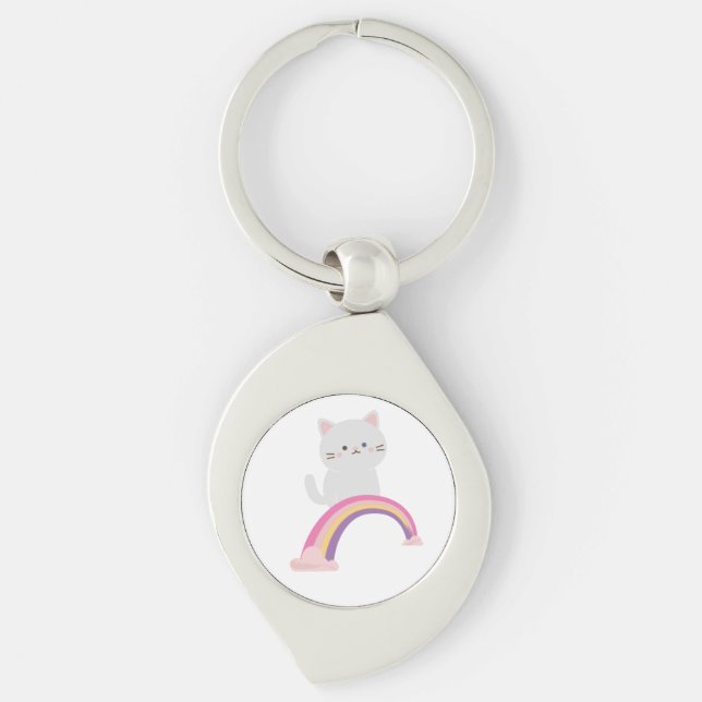 Cutie Kitten Cat    Keychain (Front)