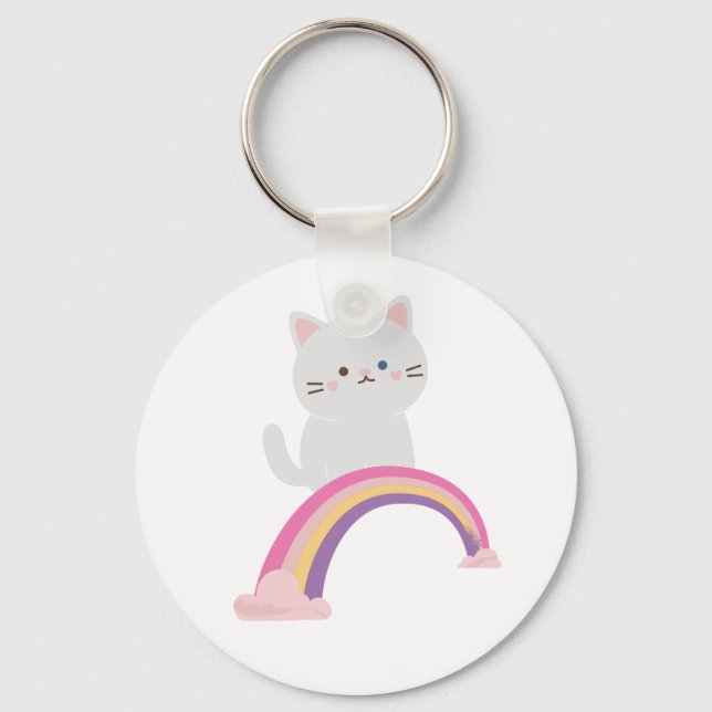 Cutie Kitten Cat    Keychain (Front)