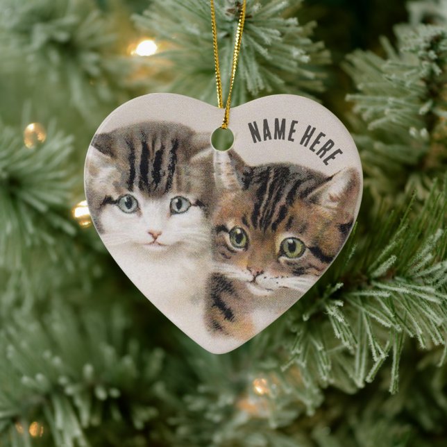 Cutie Kitten Faces • Art by H. Maguire • Ornament  (Tree)