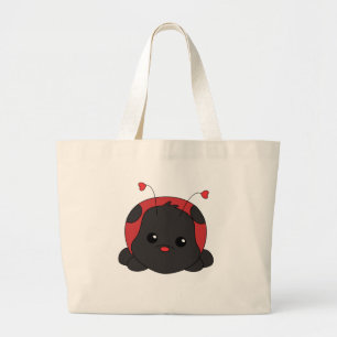 Cutie Lady Bug Large Tote Bag