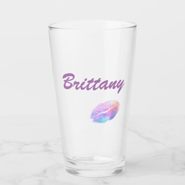 Cutie Lips Personalize Glass (Front)
