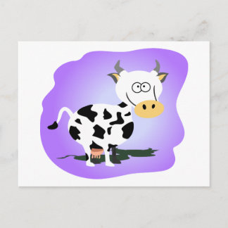 Cutie little cow postcard