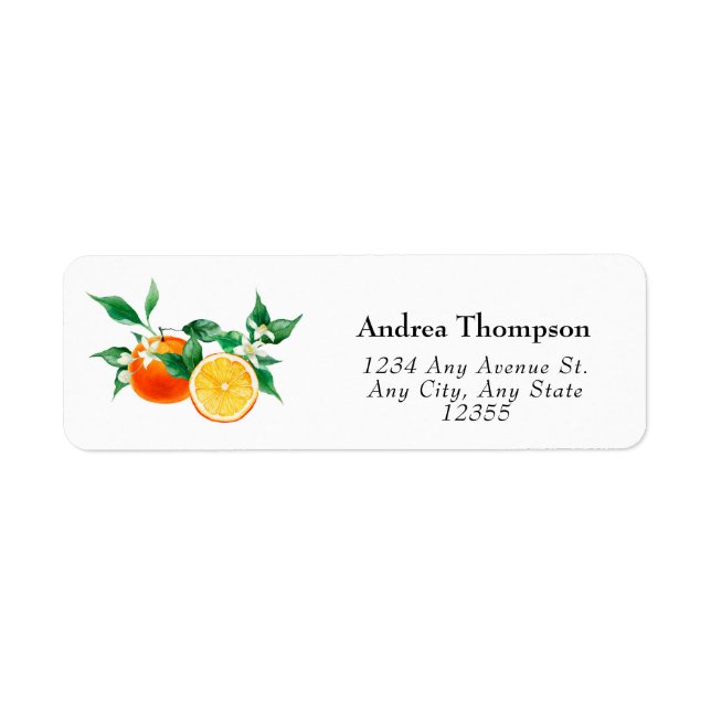 Cutie | Orange Citrus | Return Address Label (Front)
