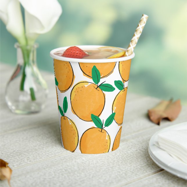 Cutie Orange Paper Cups (Insitu)