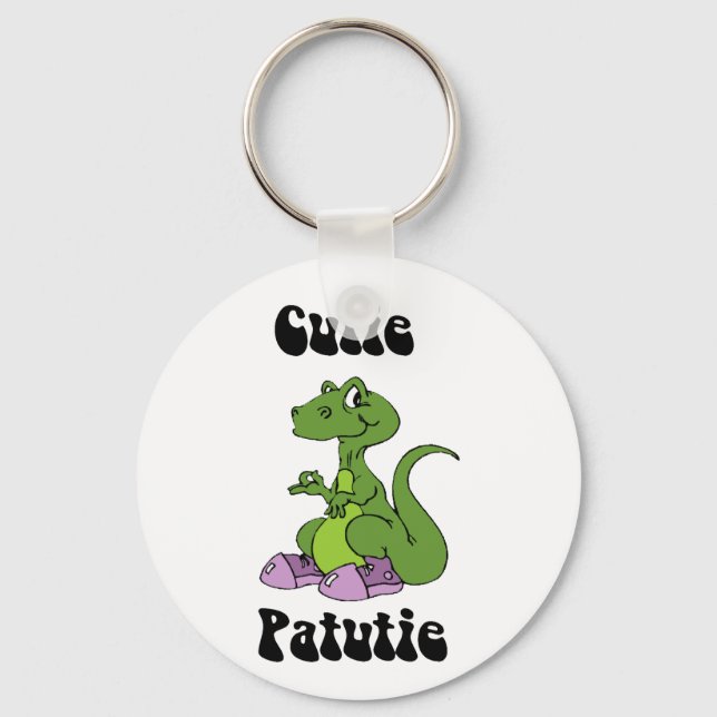Cutie Patutie Dino Keychain (Front)