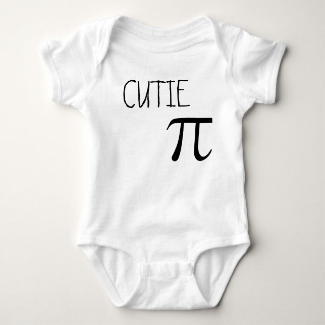 Cutie Pi Baby Bodysuit (Front)