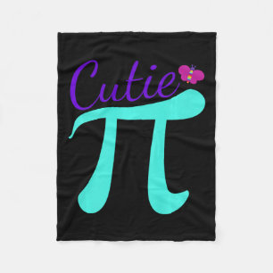 Cutie Pi - Cute Math Pun Tee For Pi Day Premium Fleece Blanket