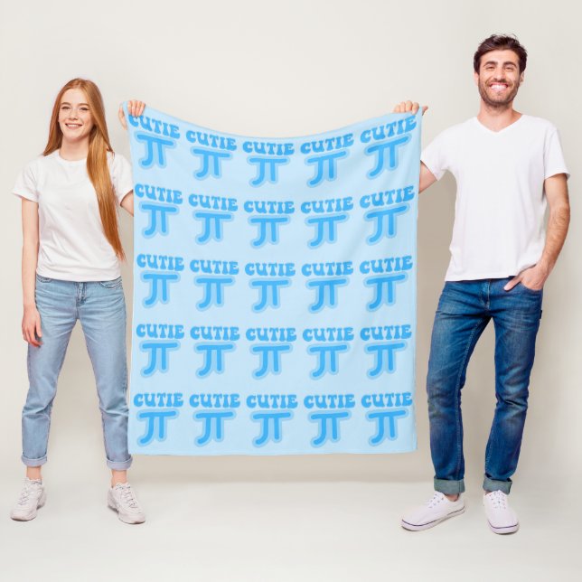Cutie Pi - Cute Pie Day Fleece Blanket (In Situ)