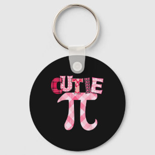 Cutie Pi Day 3.14 Math Teacher Geek Funny Valentin Keychain