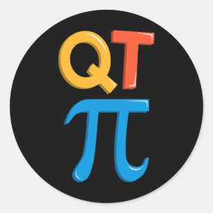 Cutie Pi Day Mathematics Teacher Mathematician Mat Classic Round Sticker